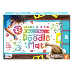 Giant Aqua Draw Door & Floor Doodle Mat with 22 Mess-Free Tools – Chuckle & Roar