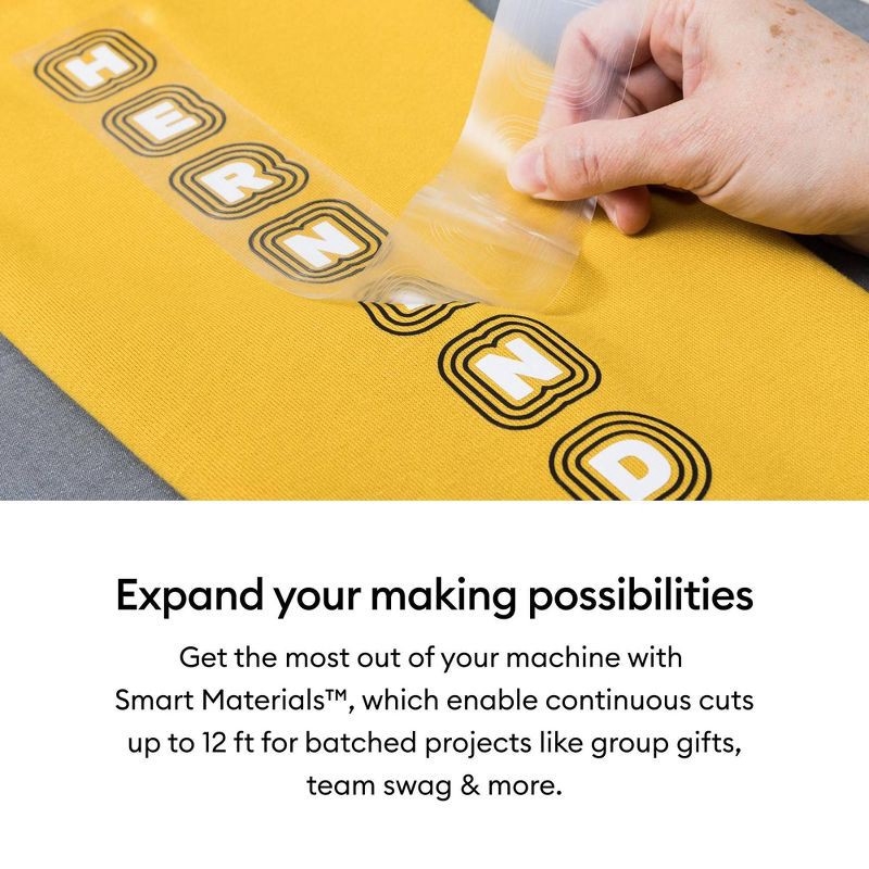 slide 4 of 8, Cricut 3' Smart Iron-On Vinyl - Black, 1 ct