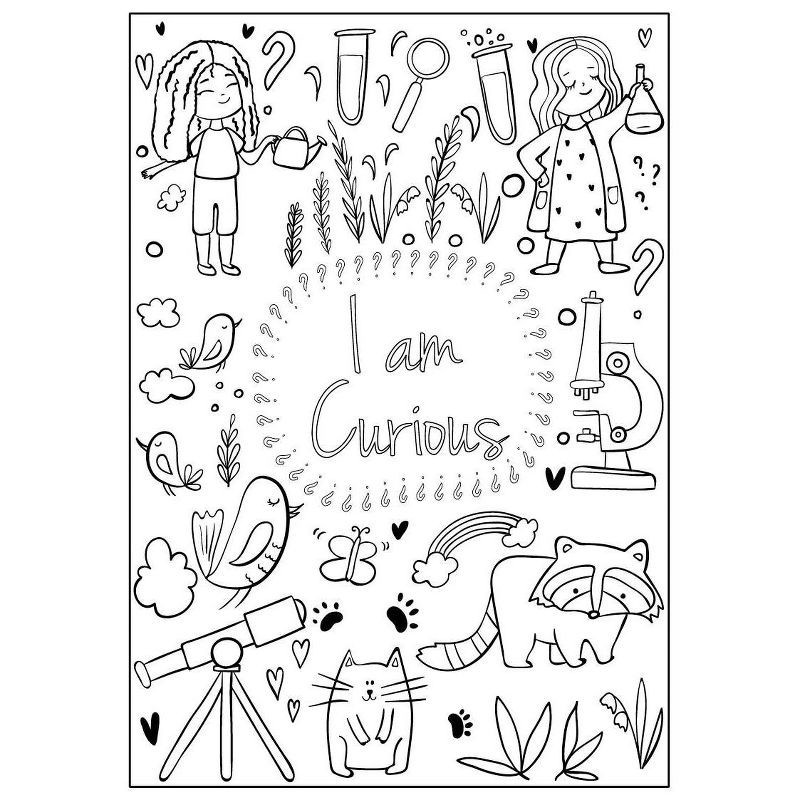 slide 4 of 7, I Am Confident, Brave & Beautiful Coloring Book - Hopscotch Girls: Creative Thinking for Kids, 24 Pages, Ages 4+, 1 ct