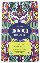 Orinoco Coffee & Tea Ethiopia Yirgacheffe Whole Bean Coffee Light Roast - 12 oz