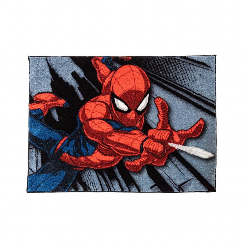 slide 1 of 4, 3'x5' Spider-Man Accent Rug, 1 ct