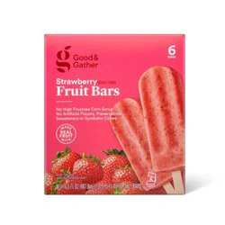 Frozen Strawberry Fruit Bars - 16.5 fl oz/6ct - Good & Gather™