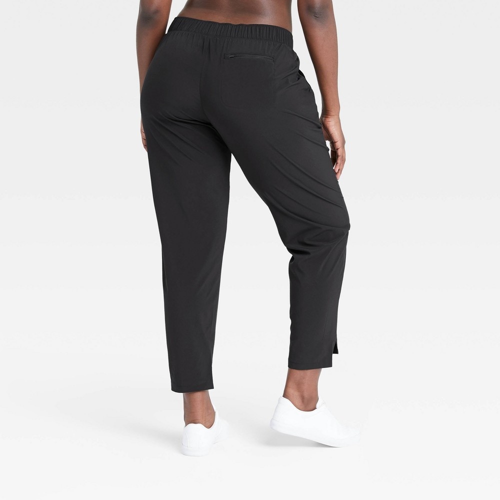 Women's Stretch Woven Taper Pants - All in Motion Black XS