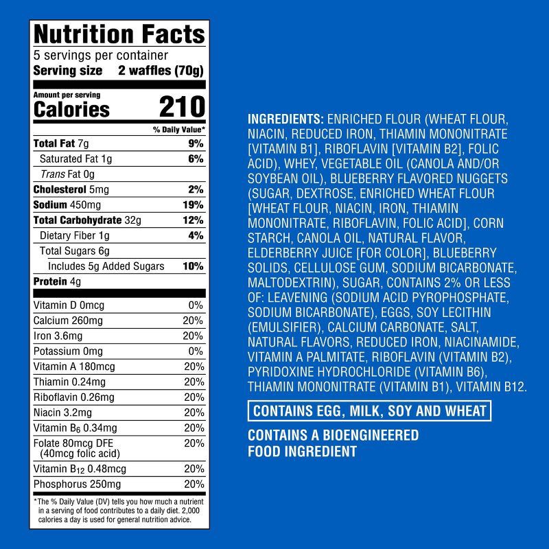 slide 4 of 4, Frozen Blueberry Waffles - 10ct - Good & Gather™, 10 ct