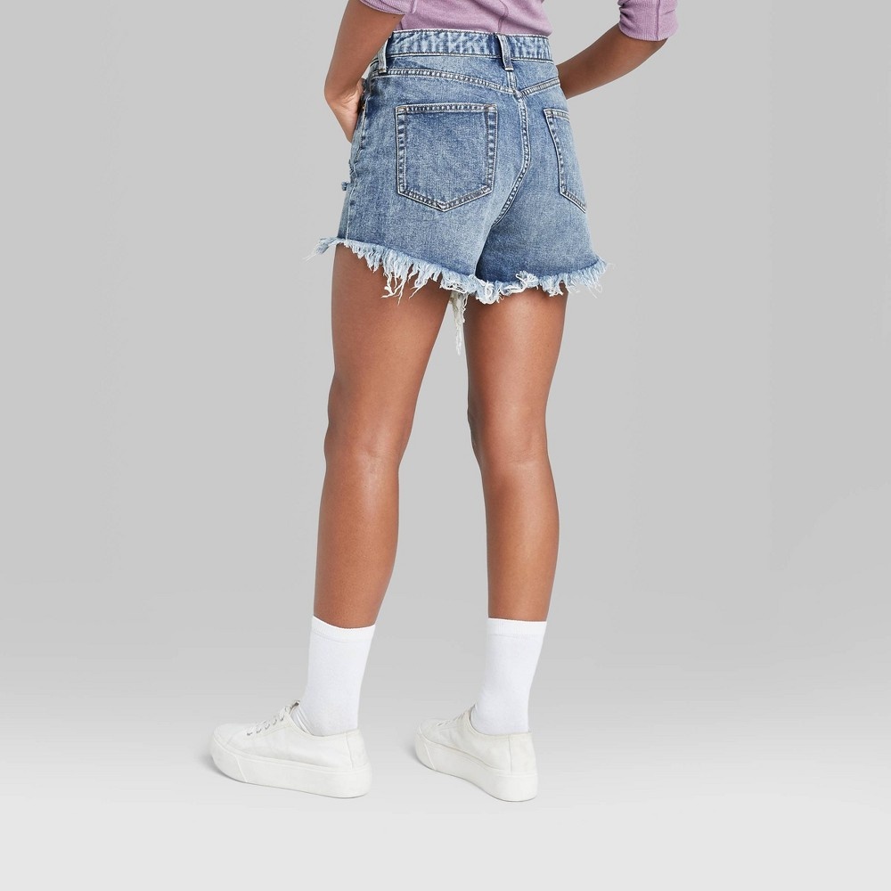 Christine High Rise Frayed Hem Short