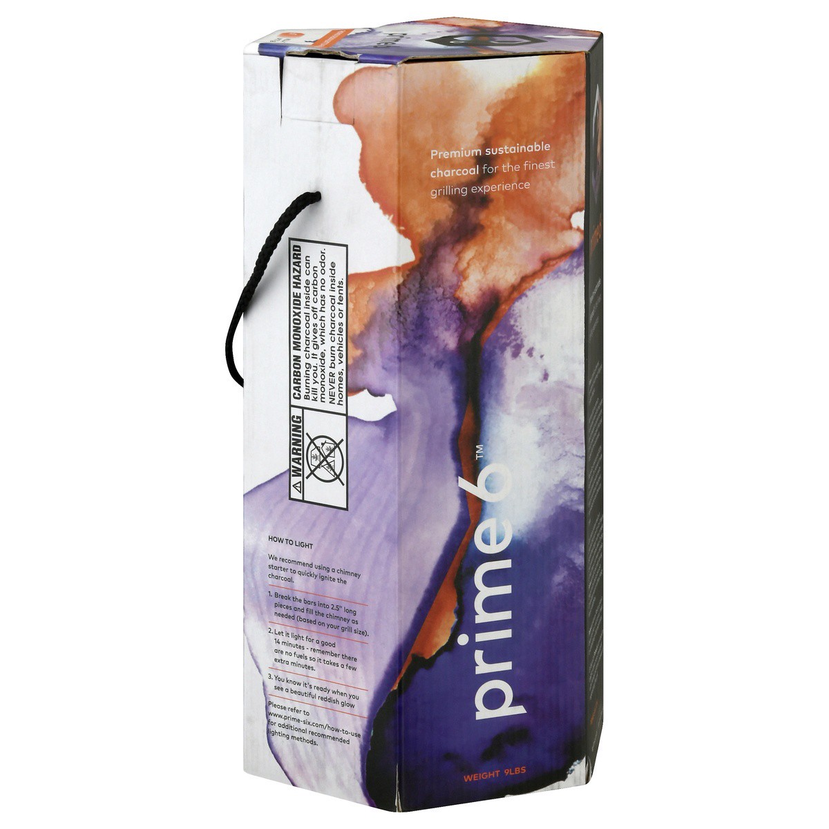 slide 3 of 9, Prime 6 Charcoal, 9 lb