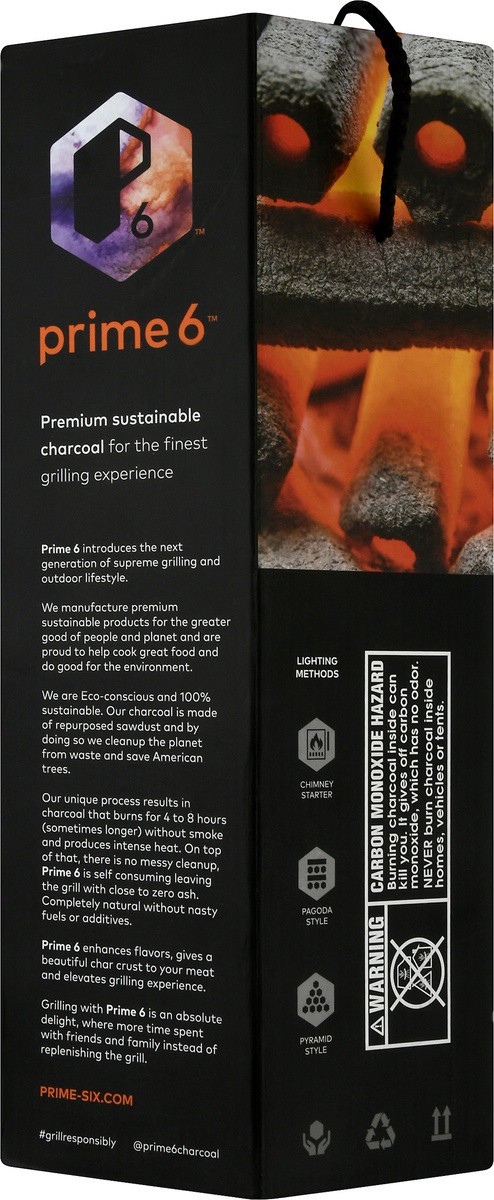 slide 7 of 9, Prime 6 Charcoal, 9 lb