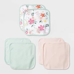 Baby Girls' 6pk Floral Meadow Washcloth Set - Cloud Island Pink