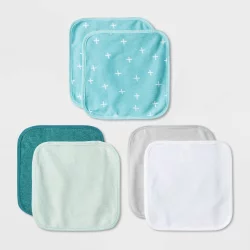 Baby Boys' 6pk Basic Washcloth Set - Cloud Island Turquoise