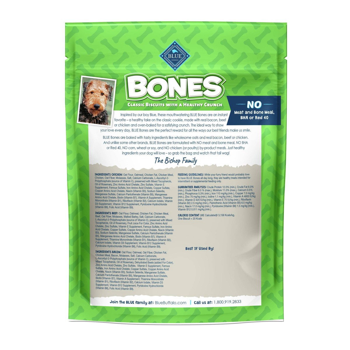 slide 5 of 5, Blue Buffalo Bones Small Assorted Flavors Biscuits for Dogs 16 oz, 16 oz