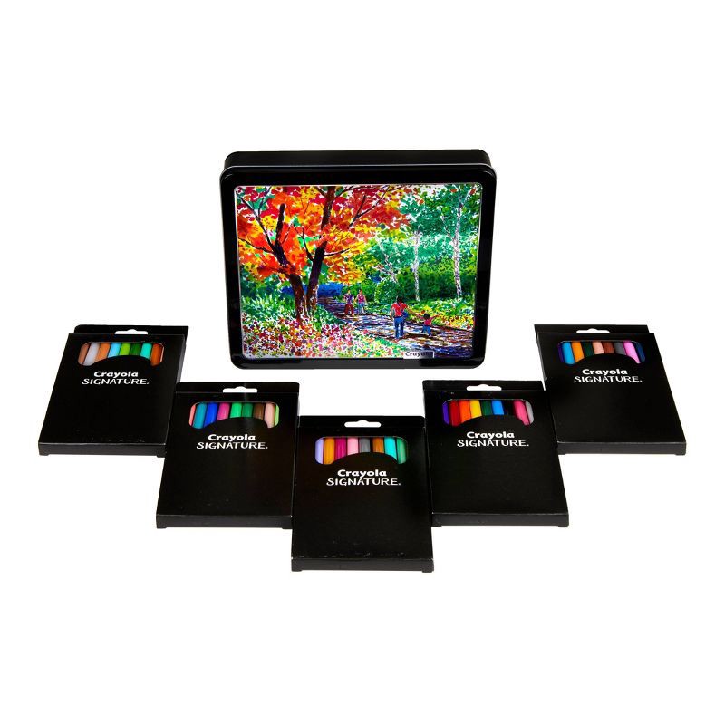 slide 3 of 7, Crayola 50ct Signature Color & Detail Markers Set: Fine Point, Multicolored, Non-Toxic, Artist Drawing & Coloring Markers, 50 ct