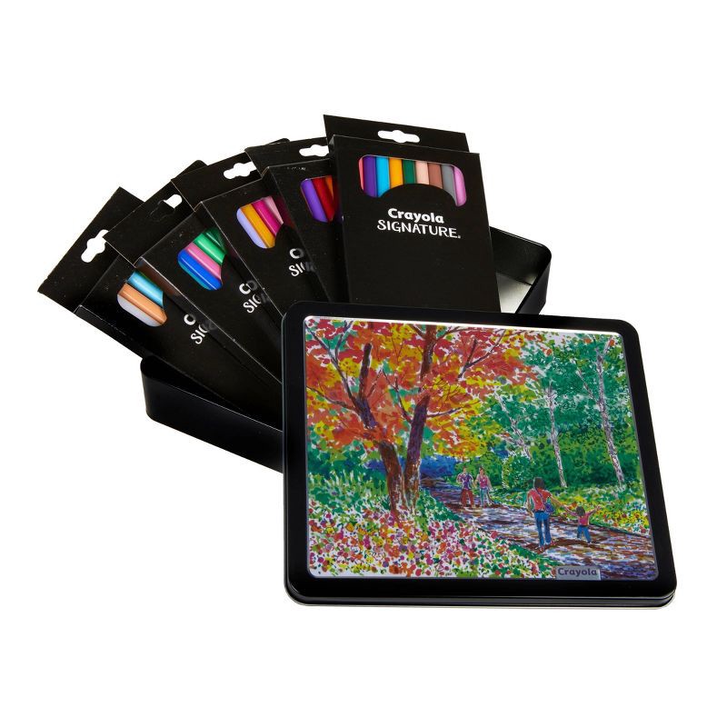 slide 4 of 7, Crayola 50ct Signature Color & Detail Markers Set: Fine Point, Multicolored, Non-Toxic, Artist Drawing & Coloring Markers, 50 ct