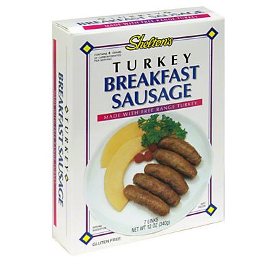 slide 1 of 1, Shelton's Turkey Breakfast Sausage, 12 oz