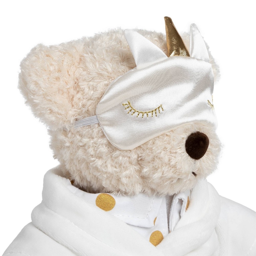 slide 2 of 6, FAO Schwarz Toy Plush Bear in Pajamas - Unicorn with eye mask Valentine's Day, 1 ct