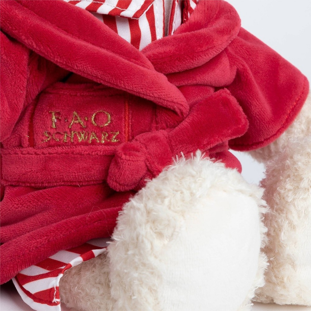 slide 2 of 6, FAO Schwarz Toy Plush Bear in Pajamas - Red Valentine's Day, 1 ct