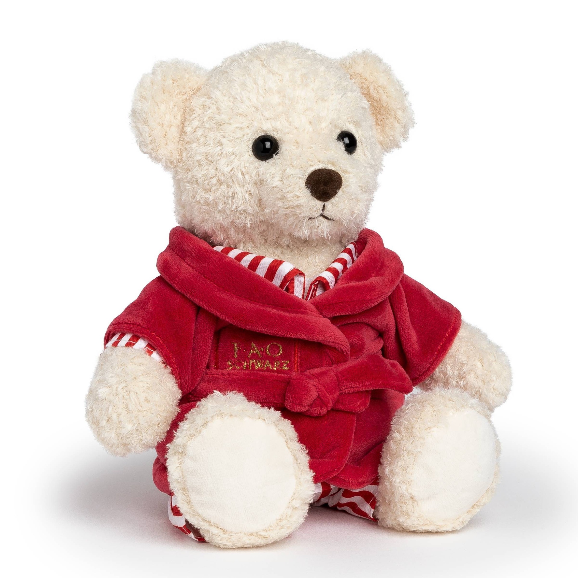 slide 1 of 6, FAO Schwarz Toy Plush Bear in Pajamas - Red Valentine's Day, 1 ct