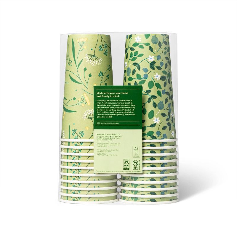 slide 3 of 3, Disposable Cold Cups - 20ct/20oz - Everspring™, 20 ct; 20 oz