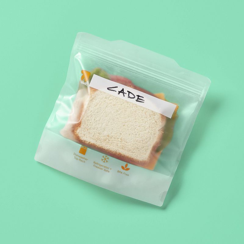 slide 2 of 5, Reusable Bag - Sandwich - 8pk - up&up™, 8 ct