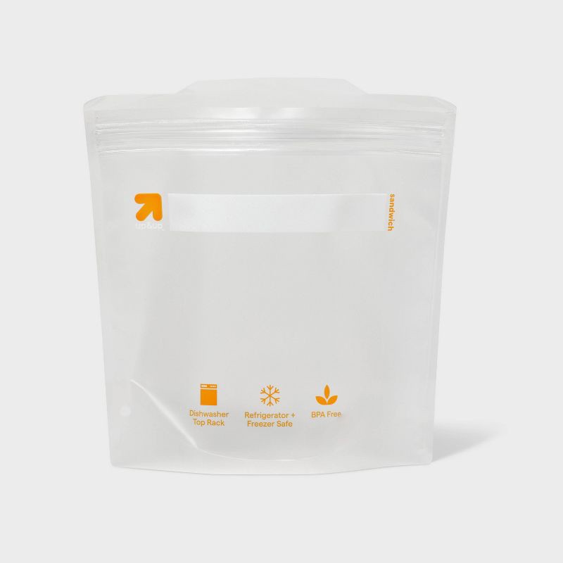 slide 4 of 5, Reusable Bag - Sandwich - 8pk - up&up™, 8 ct