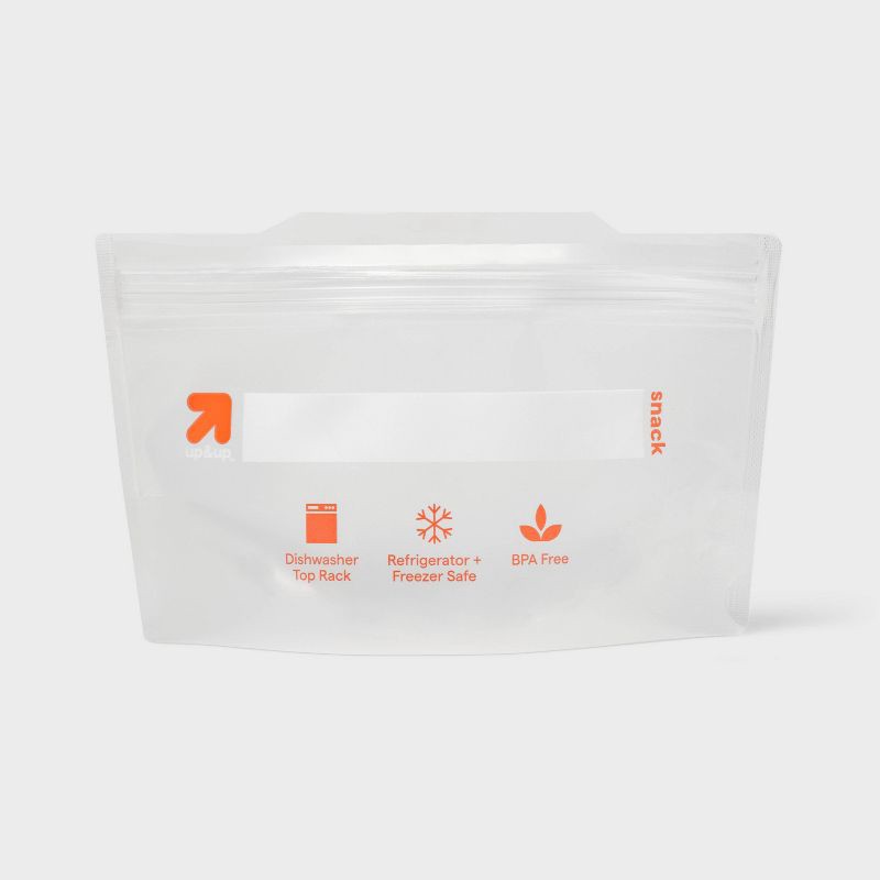 slide 4 of 5, Snack Reusable Food Storage Bags - 8pk - up&up™, 8 ct