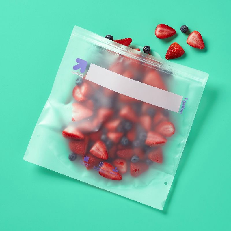 slide 2 of 5, Reusable Bag - Gallon Freezer - 8pk - up&up™, 8 ct