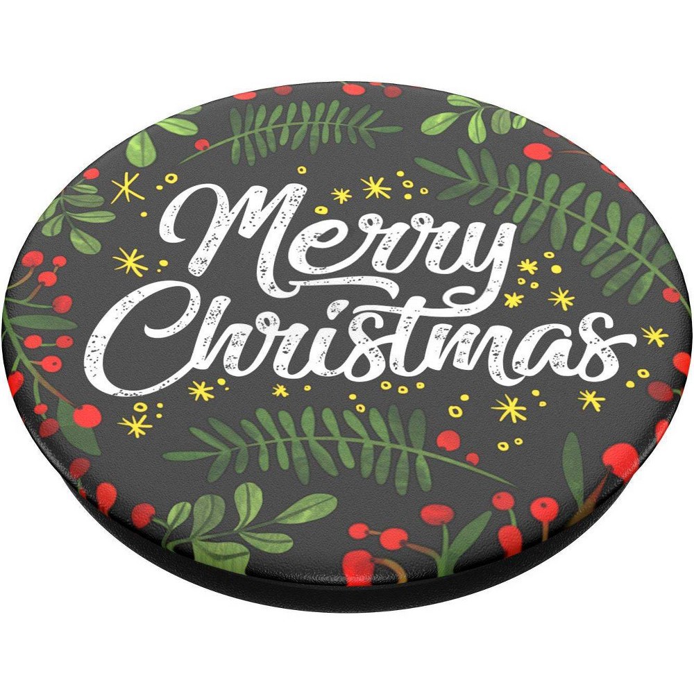 slide 4 of 5, PopSockets PopGrip Cell Phone Grip & Stand - Merry Christmas, 1 ct