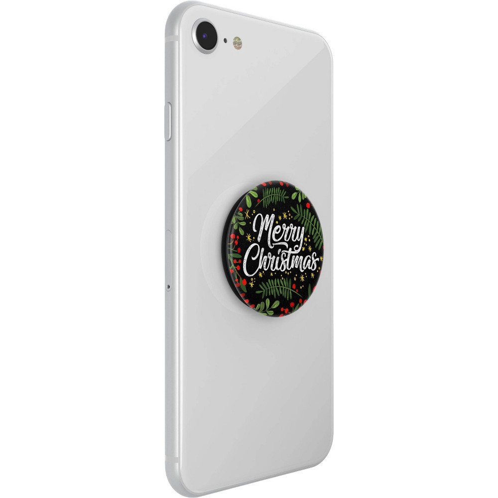 slide 5 of 5, PopSockets PopGrip Cell Phone Grip & Stand - Merry Christmas, 1 ct