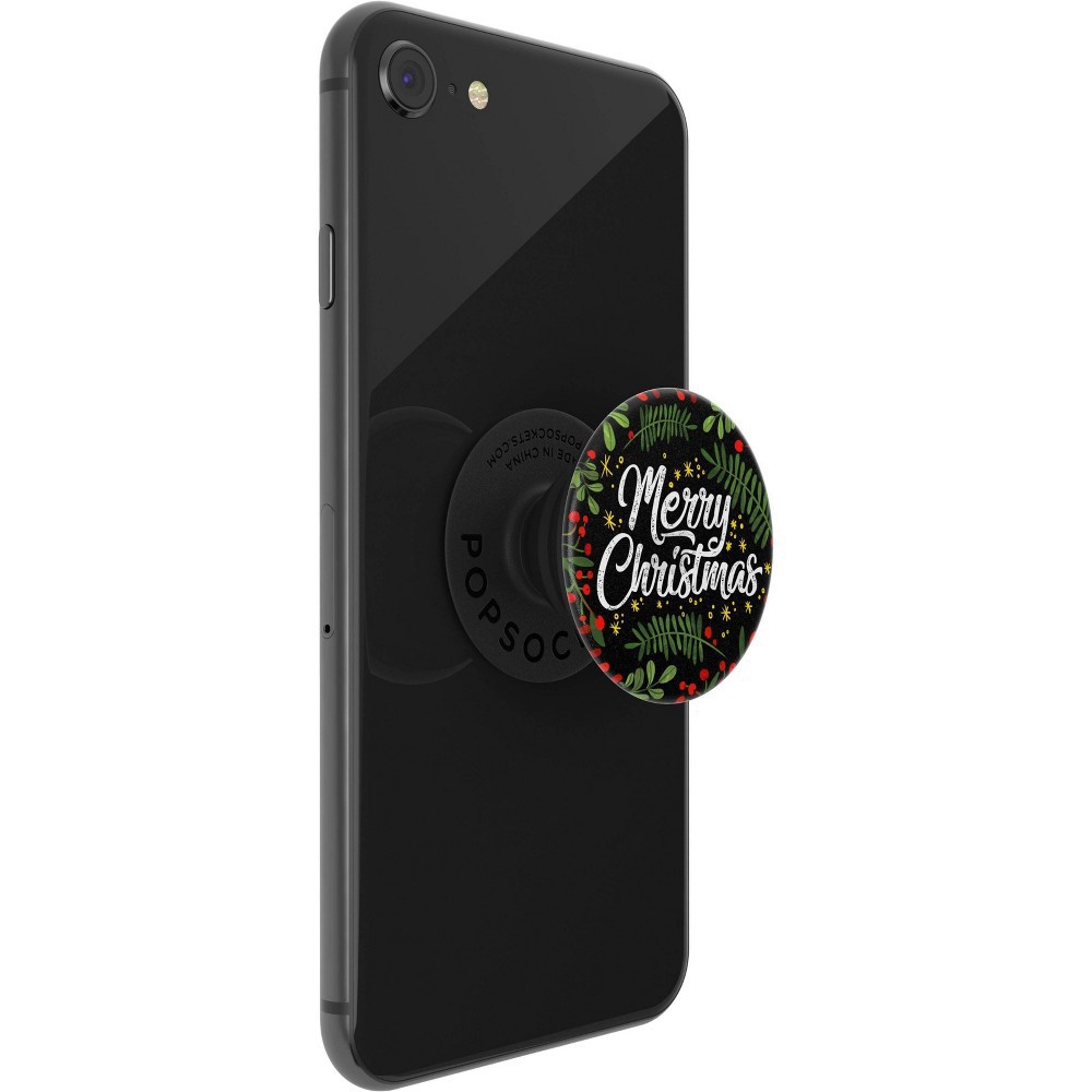 slide 2 of 5, PopSockets PopGrip Cell Phone Grip & Stand - Merry Christmas, 1 ct