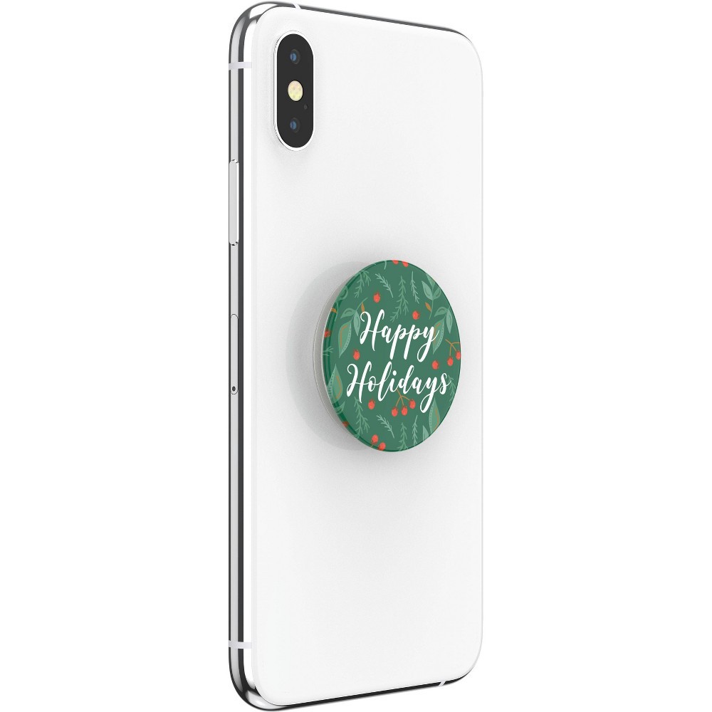 slide 4 of 5, PopSockets PopGrip Cell Phone Grip & Stand - Happy Holidays, 1 ct