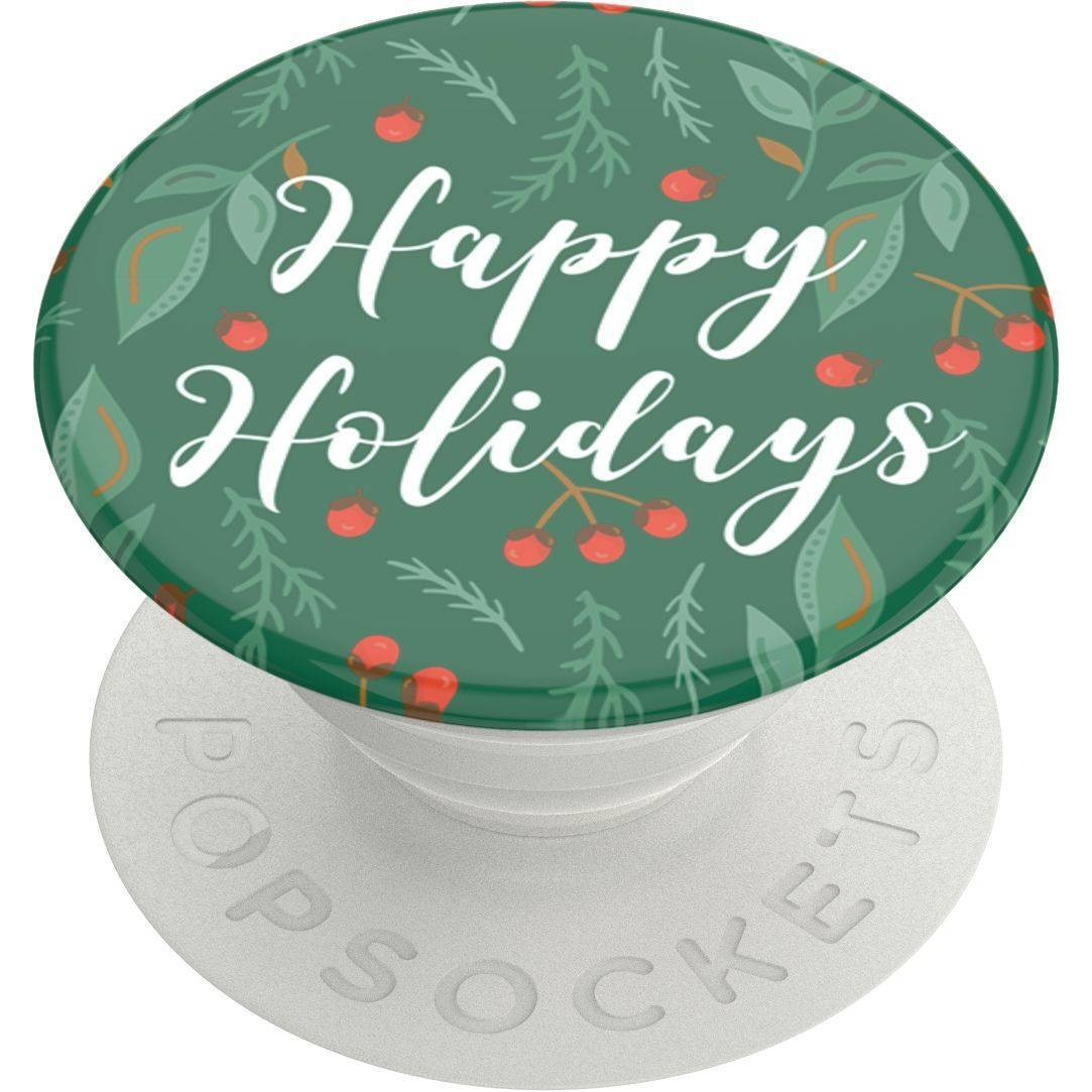 slide 1 of 5, PopSockets PopGrip Cell Phone Grip & Stand - Happy Holidays, 1 ct