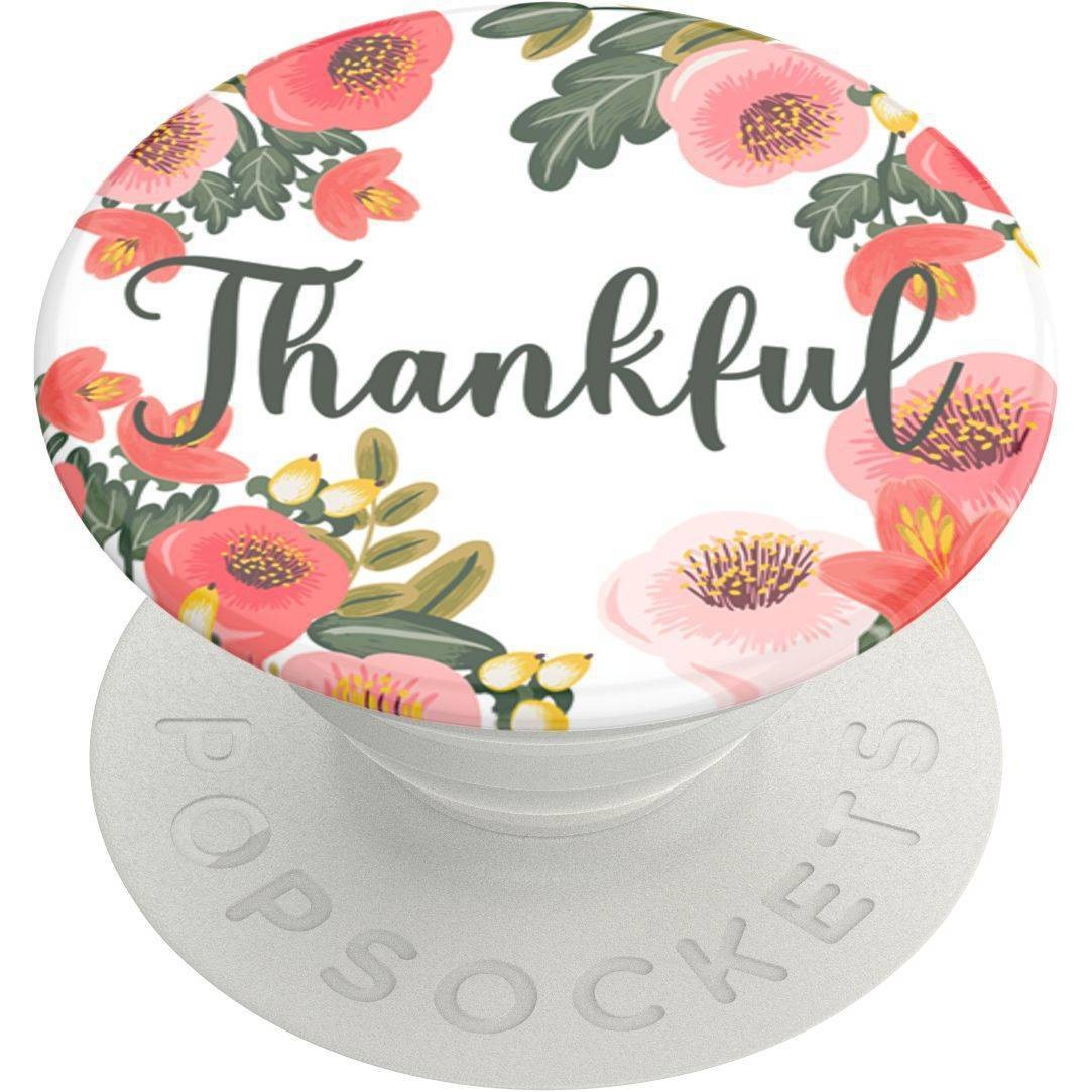 slide 1 of 5, PopSockets PopGrip Cell Phone Grip & Stand - Thankful, 1 ct