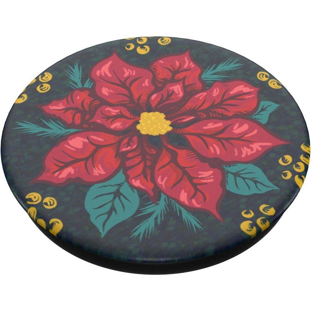 slide 2 of 5, PopSockets PopGrip Cell Phone Grip & Stand - Poinsettia, 1 ct