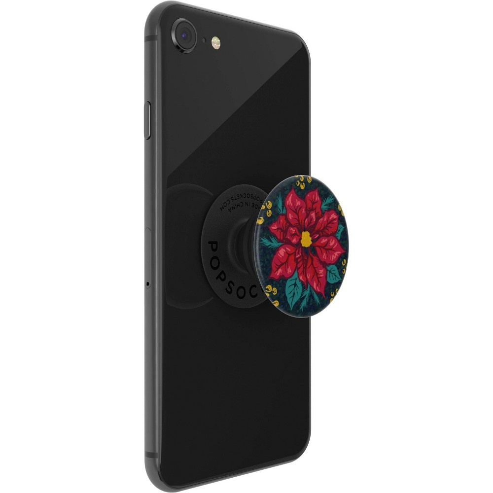 slide 5 of 5, PopSockets PopGrip Cell Phone Grip & Stand - Poinsettia, 1 ct