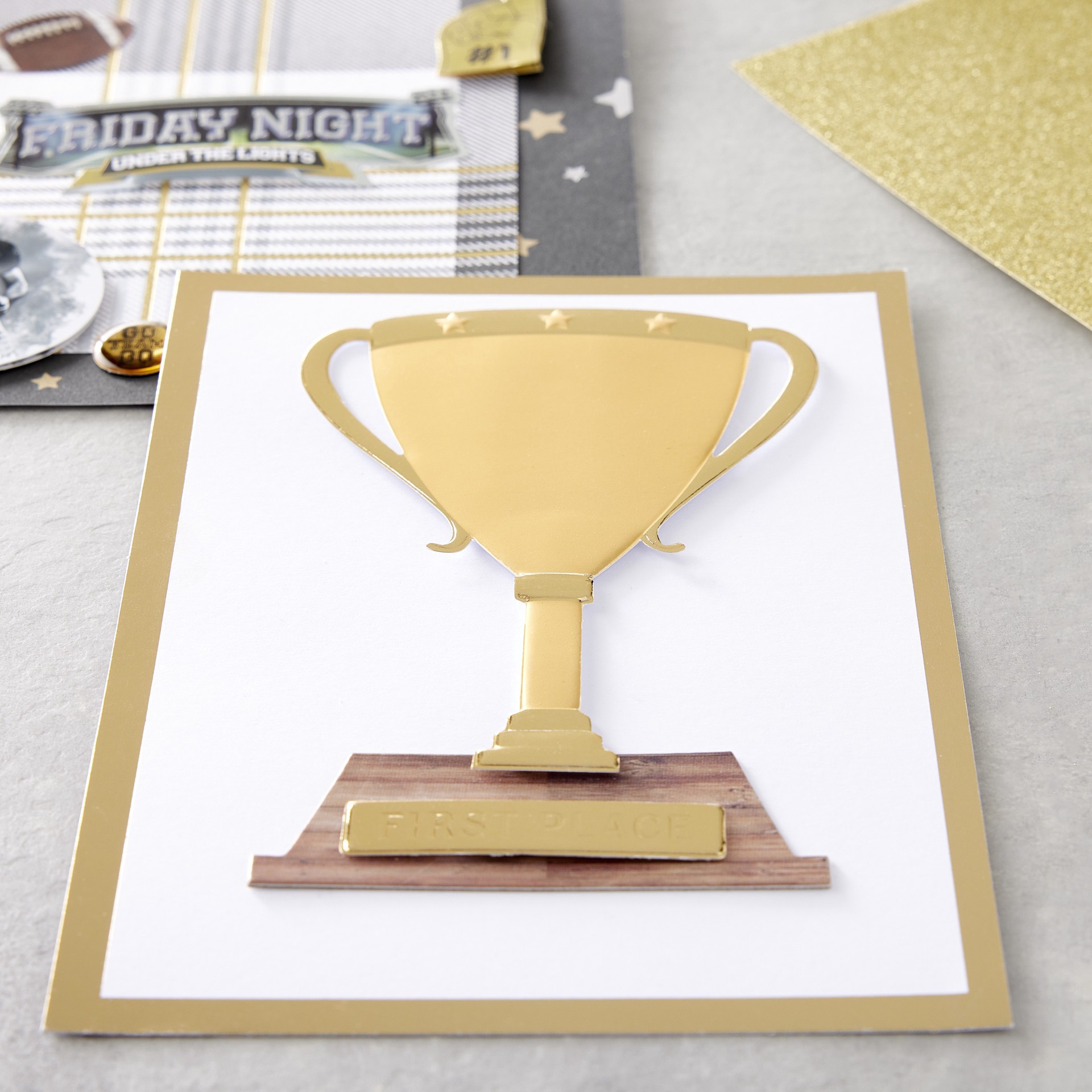 slide 2 of 5, Trophy Dimensional Sticker By Recollections, 3.87 in x 7 in