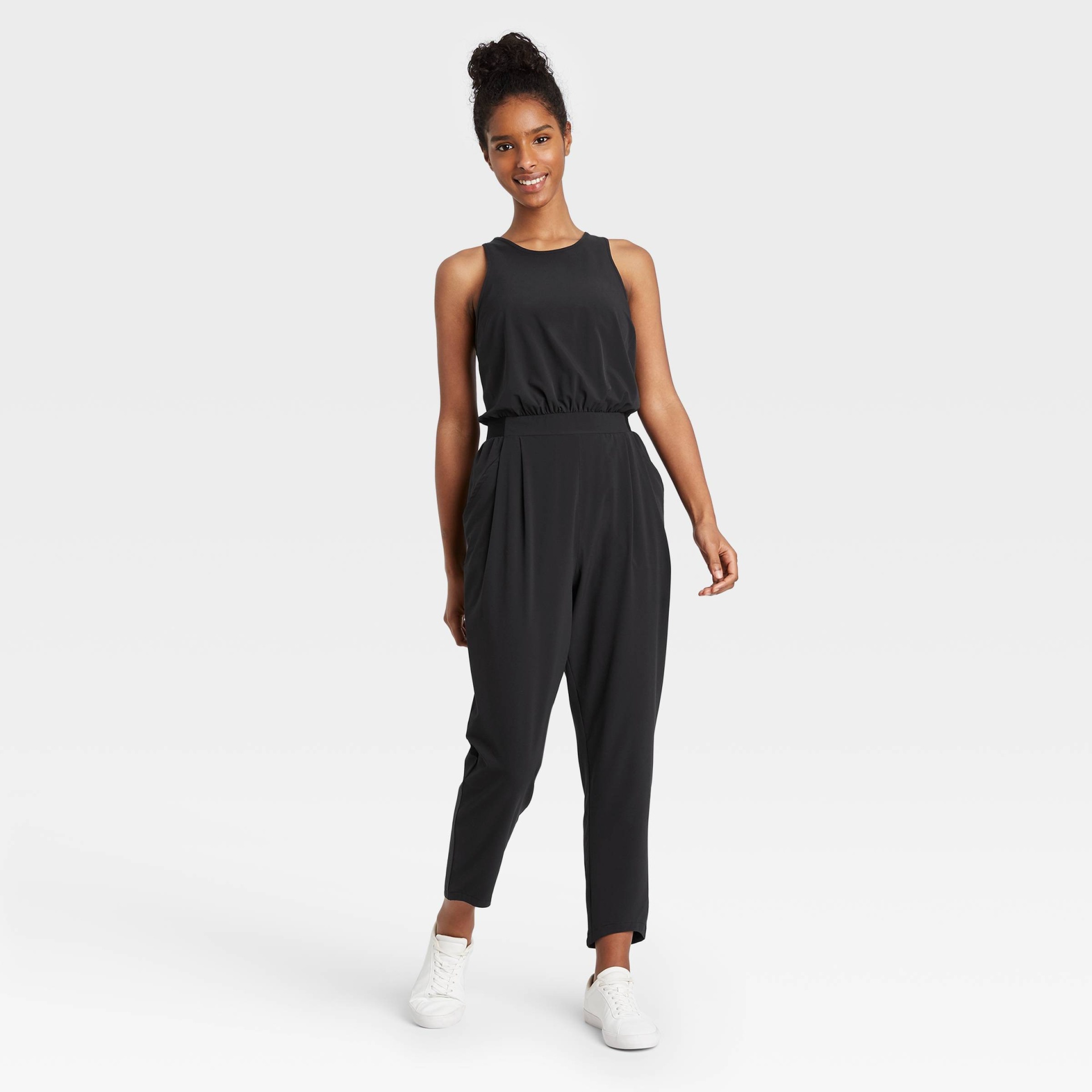 MOVE THEOLOGY New! Colorblock Active Performance Jumpsuit, SIZE S. Black  Color.
