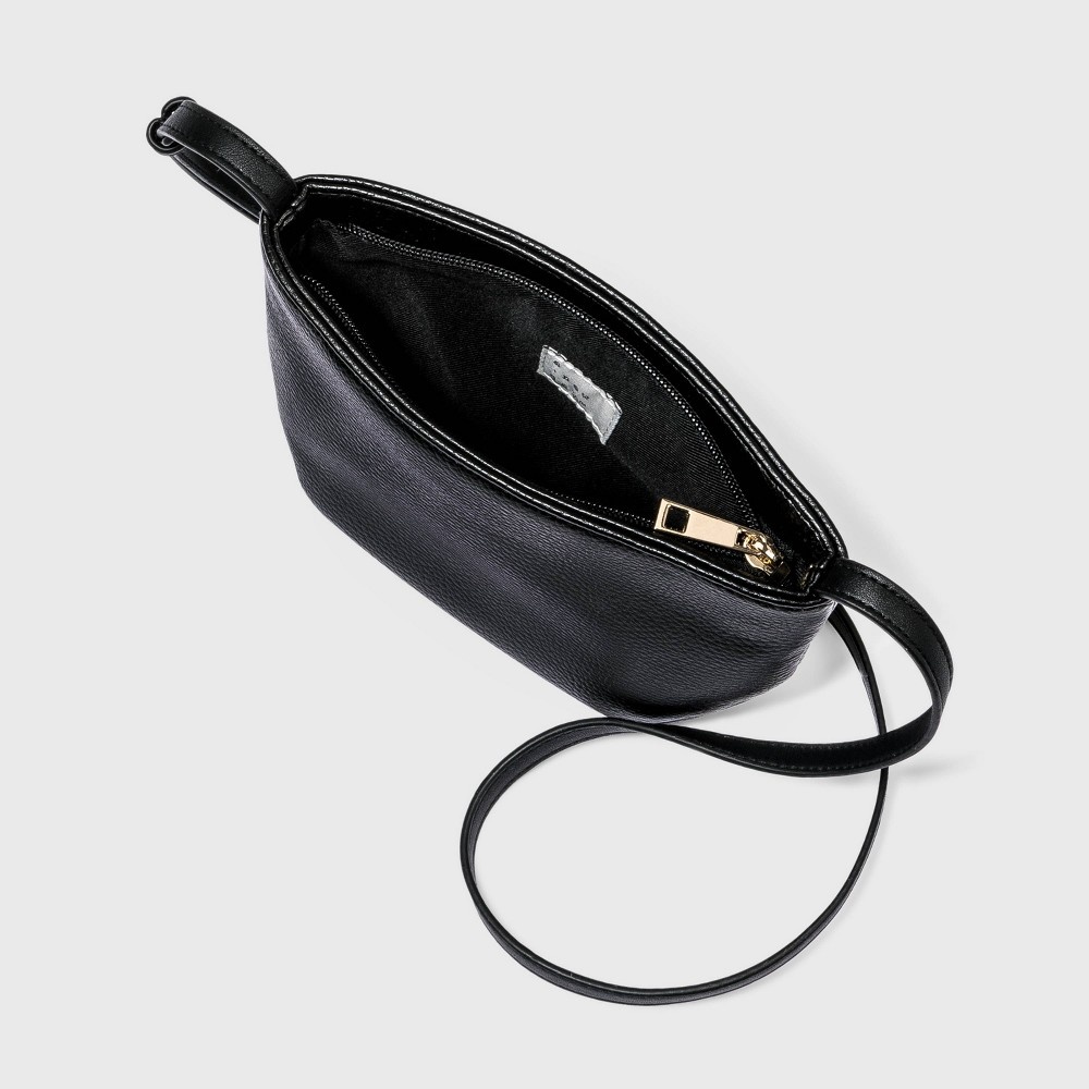 Zip Closure Crossbody Bag A New Day Black 1 ct Shipt
