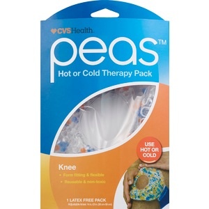 slide 1 of 1, CVS Health Peas Hot Or Cold Therapy Pack Knee, 1 ct