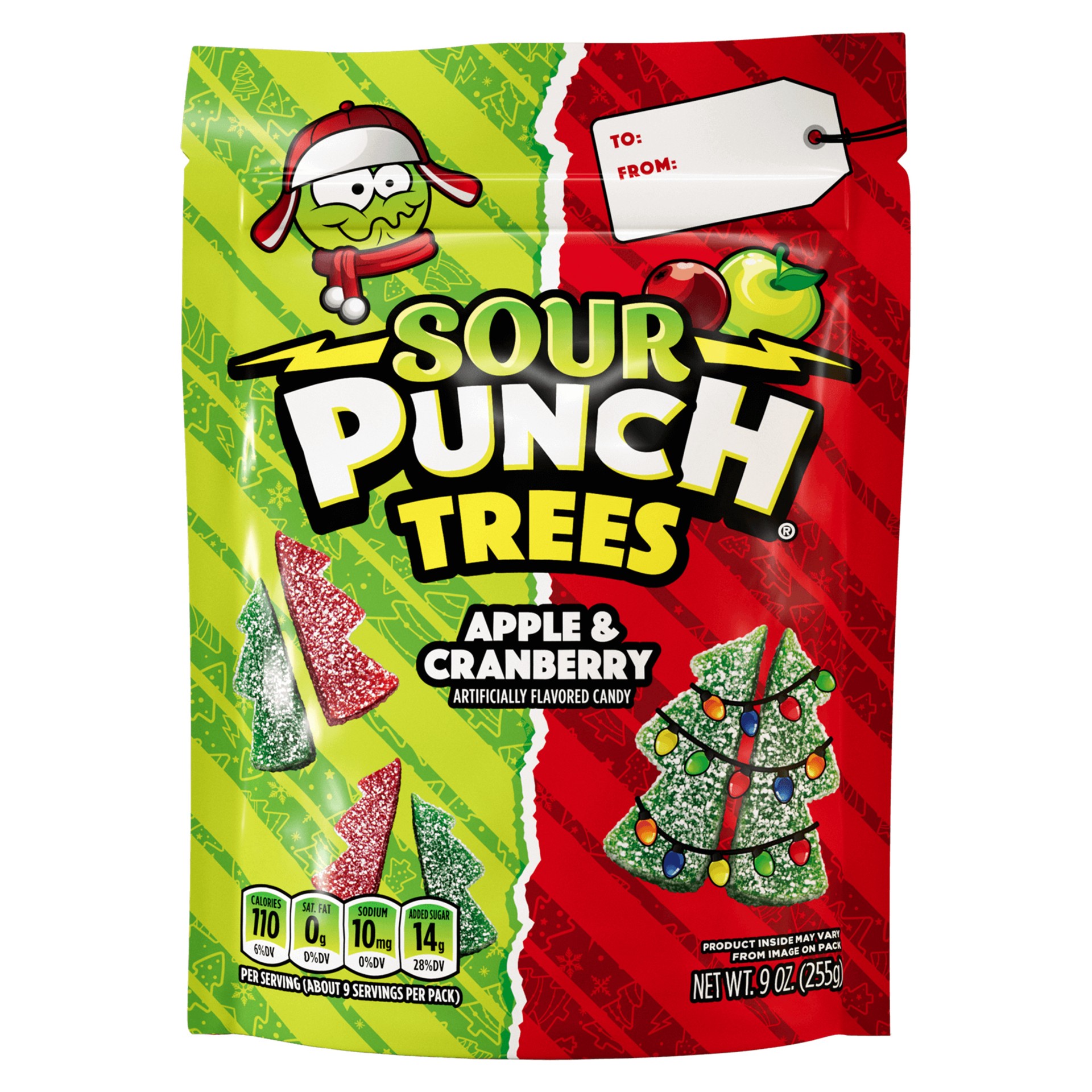 slide 1 of 6, Sour Punch Trees Holiday Candy 9oz, 1 ct