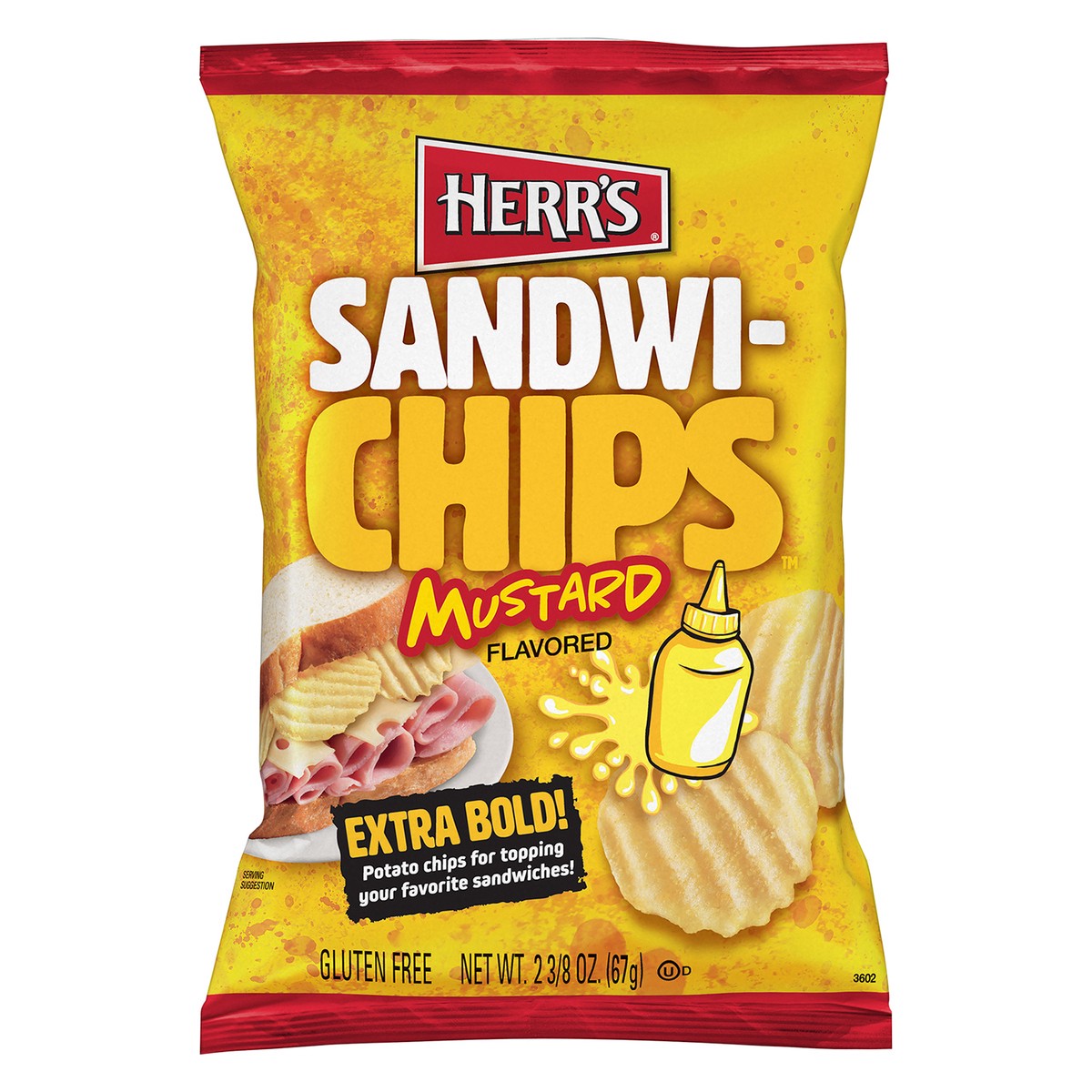 Herr's Mustard Flavored Sandwichips 2.375 oz 2.375 oz Shipt