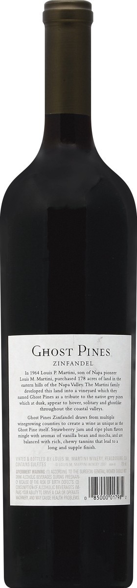 slide 4 of 6, Ghost Pines Red Wine, 750 ml