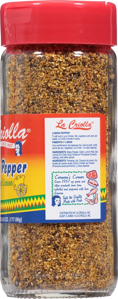 slide 2 of 13, La Criolla Lemon Pepper 6.25 oz, 6.25 oz