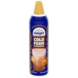 International Delight Cold Foam Coffee Creamer, Salted Caramel Mocha Flavored Cold Foam Creamer, 14 OZ Can