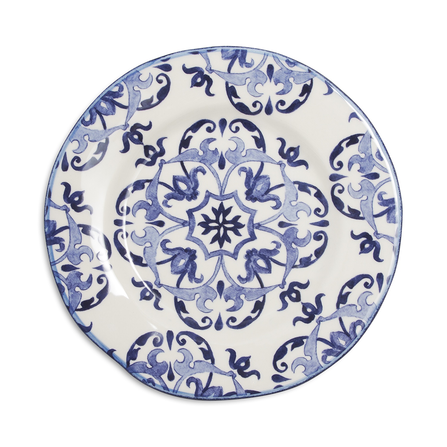 slide 1 of 1, Sur La Table Blue Tile Salad Plate, 8.66 in