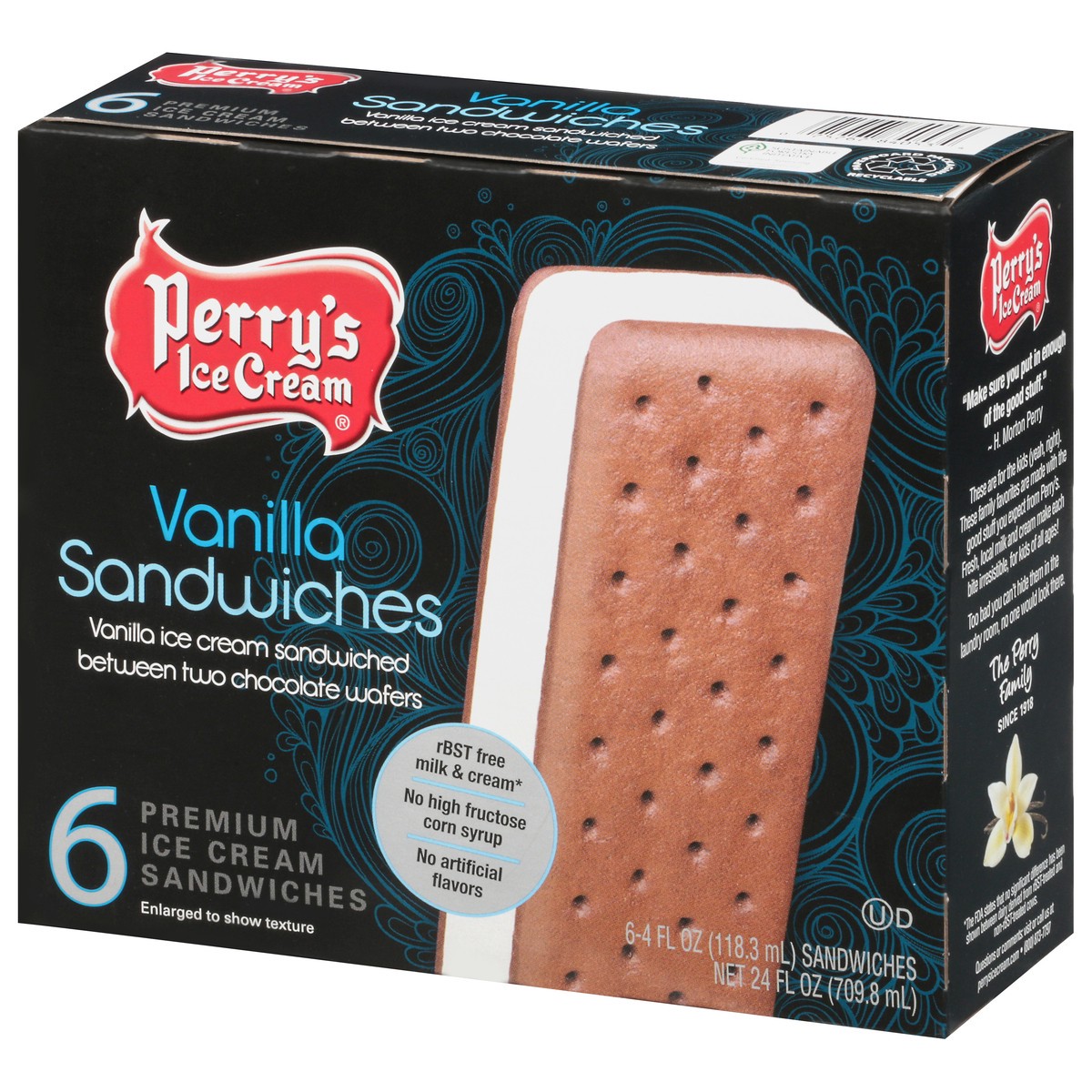 slide 3 of 10, Perry's Vanilla Ice Cream Sandwich, 4 oz