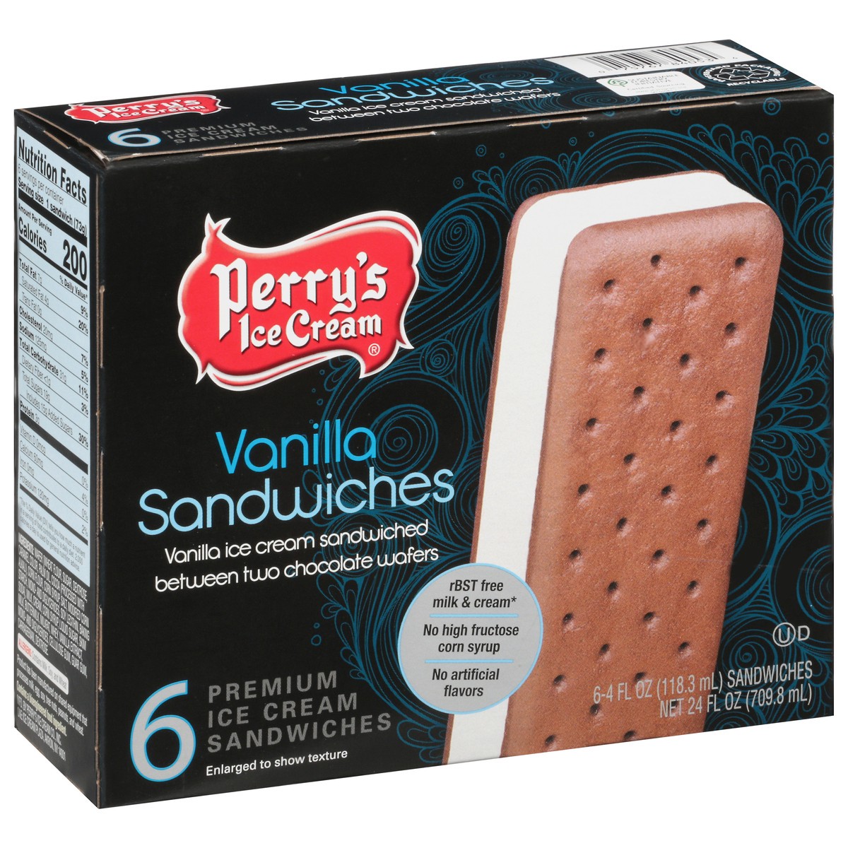 slide 2 of 10, Perry's Vanilla Ice Cream Sandwich, 4 oz