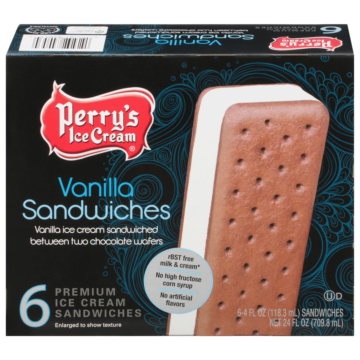 slide 1 of 10, Perry's Vanilla Ice Cream Sandwich, 4 oz