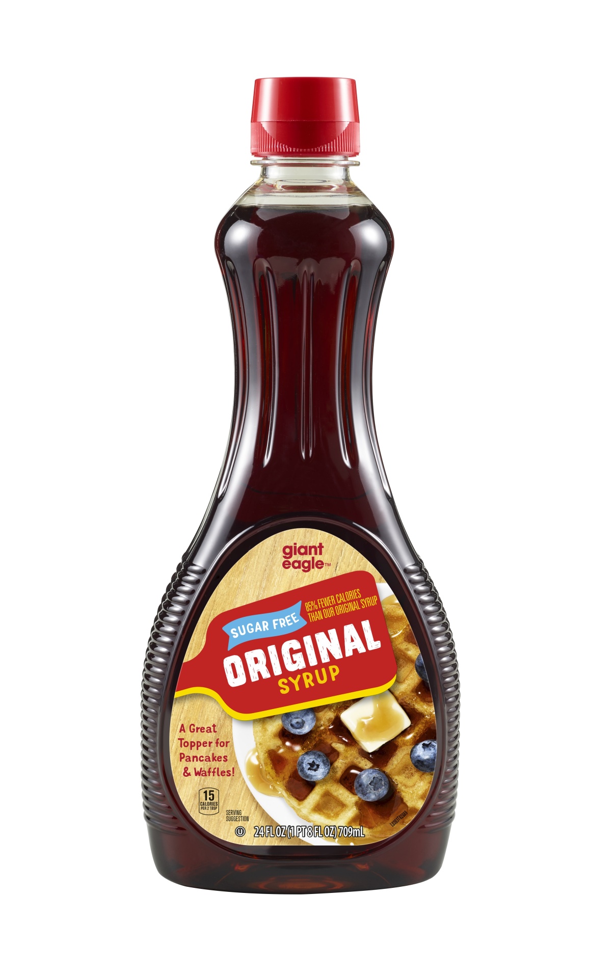 slide 1 of 1, Giant Eagle Original Syrup, Sugar Free, 24 oz