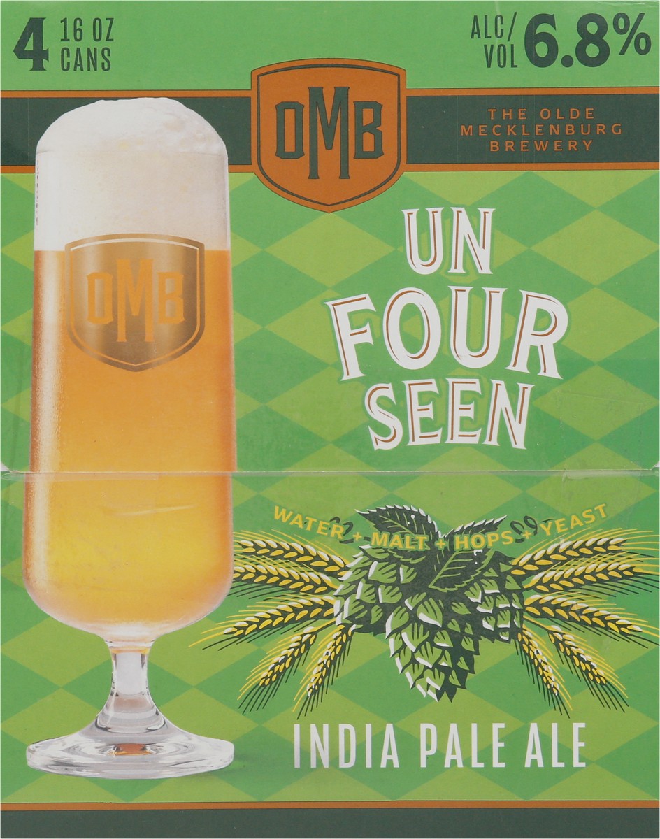 slide 5 of 9, The Olde Mecklenburg Brewery India Pale Ale UnFourSeen Beer 4 - 16 oz Cans, 4 ct