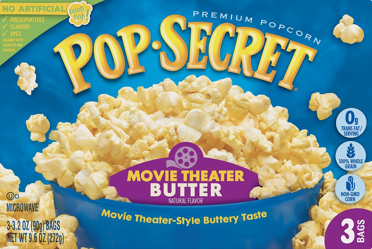 slide 7 of 8, Pop-Secret Movie Theater Butter Popcorn, 3 ct; 9.6 oz