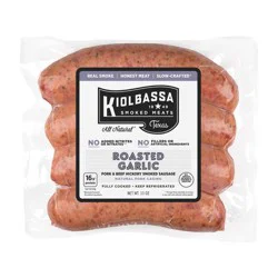 Kiolbassa Roasted Garlic Smoked Sausage - 4 Links